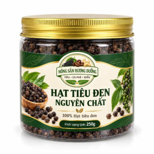 Hạt Tiêu Đen Sạch Nguyên Chất – Hủ 250g