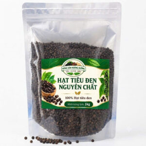 Tiêu Đen Hạt Nguyên Chất– Túi Zipper 1kg